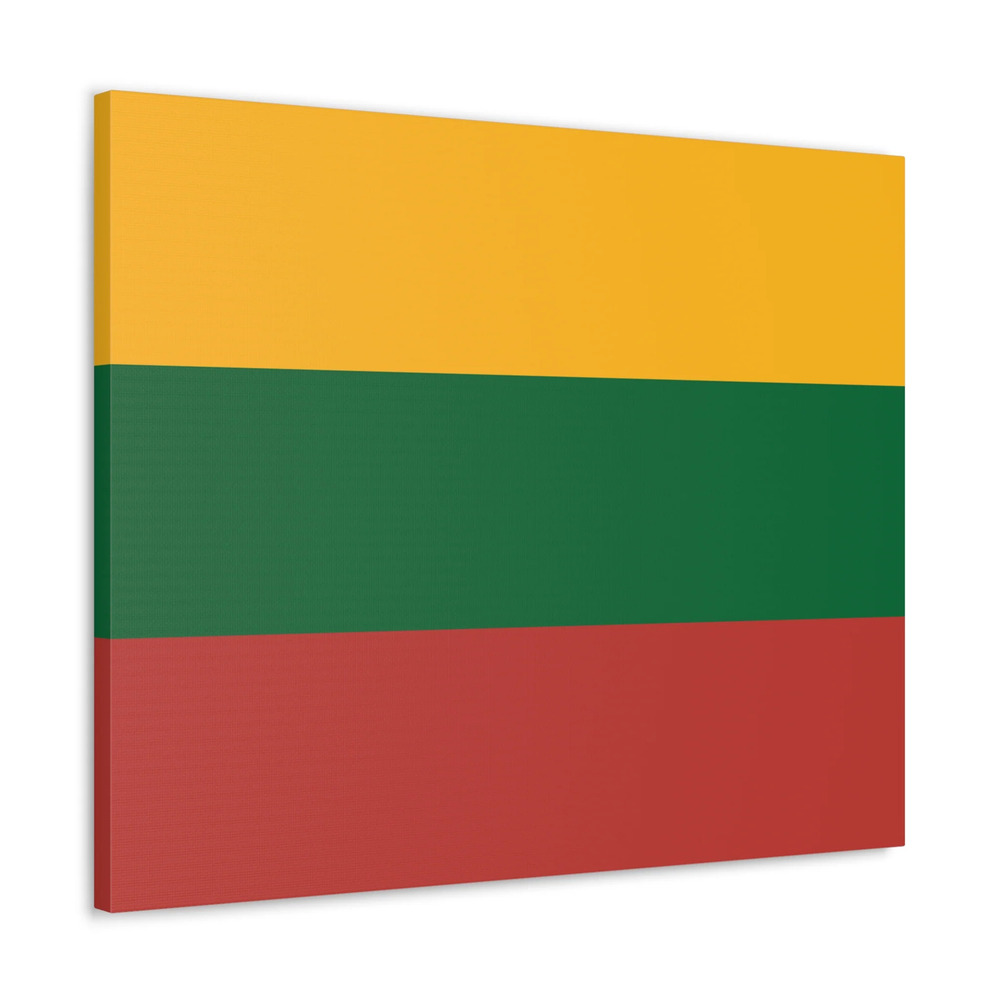 Lithuania Country Flag Canvas Vibrant Wall Art Unframed Home Decor